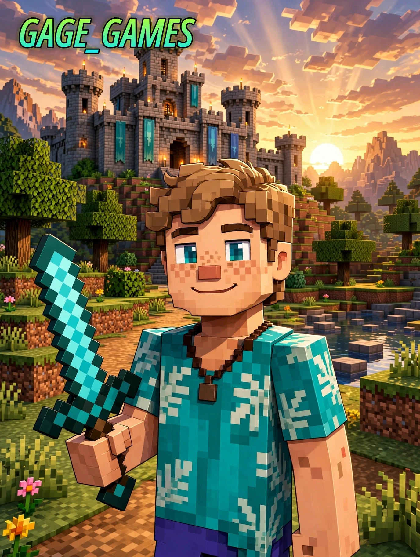Gage as a Minecraft player
